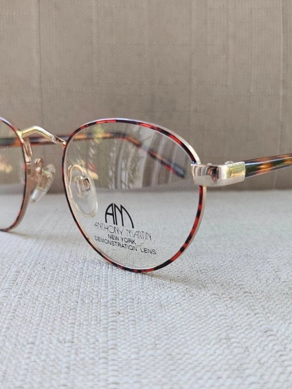 Anthony Martin Women Eyeglasses Frame Brown/Gold Tone Eyewear Glasses NWT - Picture 3 of 13